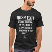 Irish Exit Funny Gezegde Pullover Hoodie (Voorkant)
