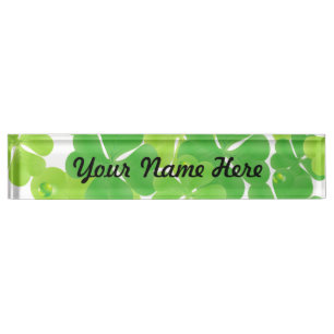 Irish Fab Shamrock Design Naambordje