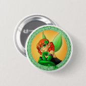 Irish Fairy Ronde Button 5,7 Cm (Voorkant /achterkant)