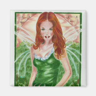 Irish Fairy Shamrock Magnet Magneet