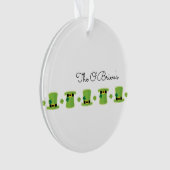 Irish Family Shamrock Green Pet Keepomwille Ornament (voorkant)