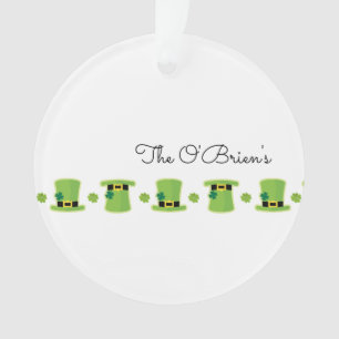 Irish Family Shamrock Green Pet Keepomwille Ornament