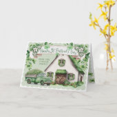 Irish Farmhouse | Carte de la Saint Patrick (Fleur jaune)