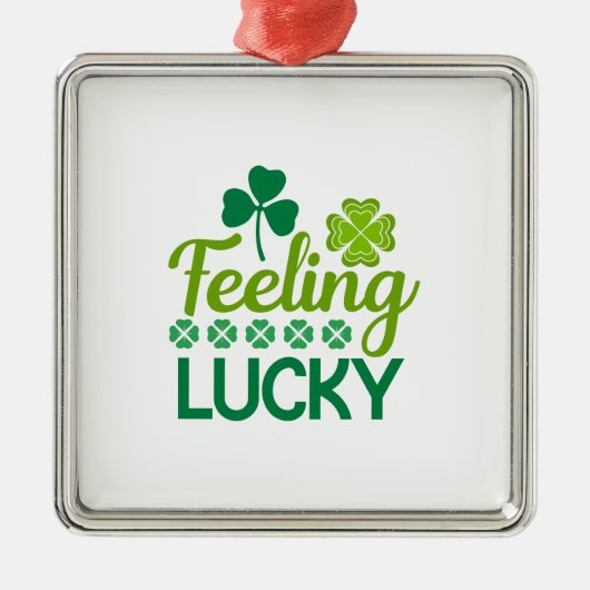 Irish Felling Lucky Metalen Ornament (Voorkant)