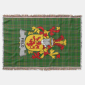 Irish Field Coat of Arms Family Crest Ireland Deken (Voorkant)