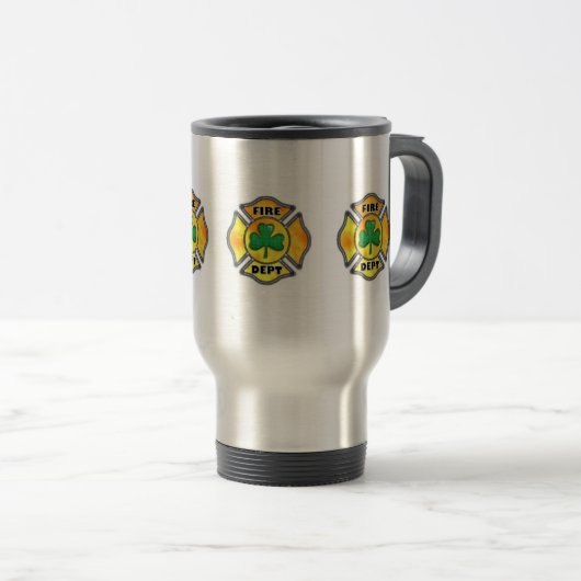 Irish Firefighter Travel Mug Reisbeker (Voorkant rechts)