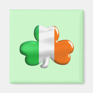 Irish Flag Clover Magneet