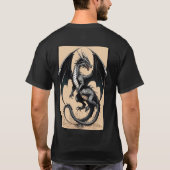 "Irish Flag Dragon : Esports Fury T-Shirt Design" (Dos)