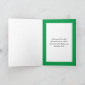 IRISH FLAG | Festive Plum Pudding | Kerstmis Feestdagen Kaart (Binnen)