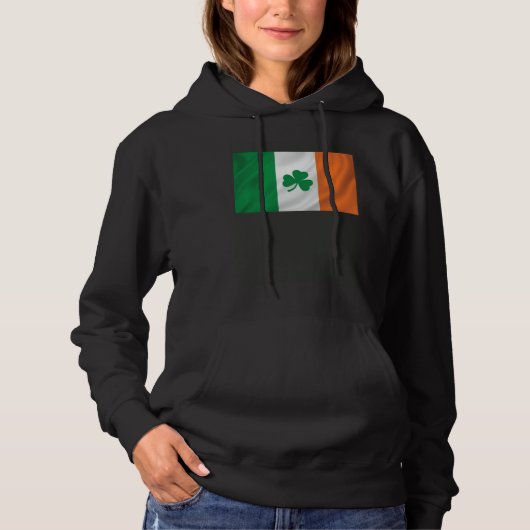 Irish Flag Irish Pride Shamrock Hoodie (Voorkant)