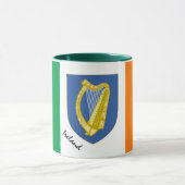 Irish Flag & Irlande patriote / sport Mug (Centre)
