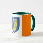 Irish Flag & Irlande patriote / sport Mug (Devant droit)