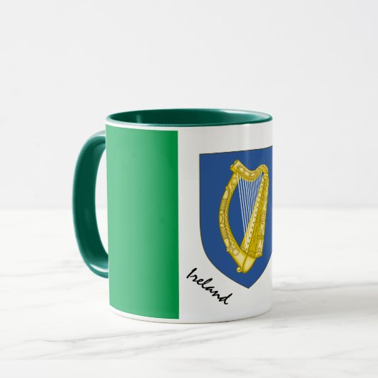 Irish Flag & Irlande patriote / sport Mug (Devant gauche)