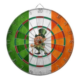 IRISH FLAG LEPRECHAUN DARTBORD