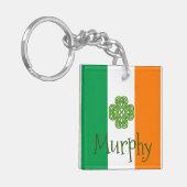 Irish Flag Murphy Key Ring Sleutelhanger (Voorkant Links)