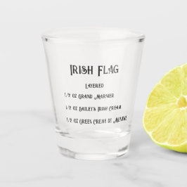 Irish Flag Novelty Shot Glass Glas