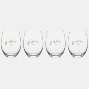 Irish Flag Roos Personalized Wijnglas Zonder Voet