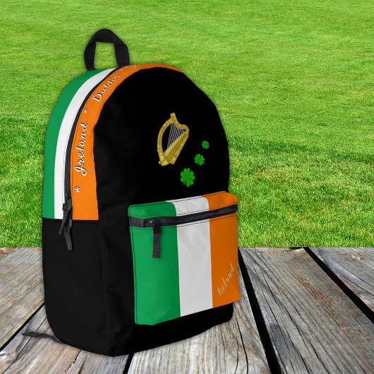 Irish Flag sac à dos, Irlande, noir patriote