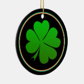 Irish Flag, Shamrock, Ireland Kerstmis Luck Keramisch Ornament (Rechts)