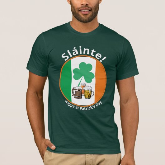 Irish Flag St Patricks Day T-shirt (Voorkant)