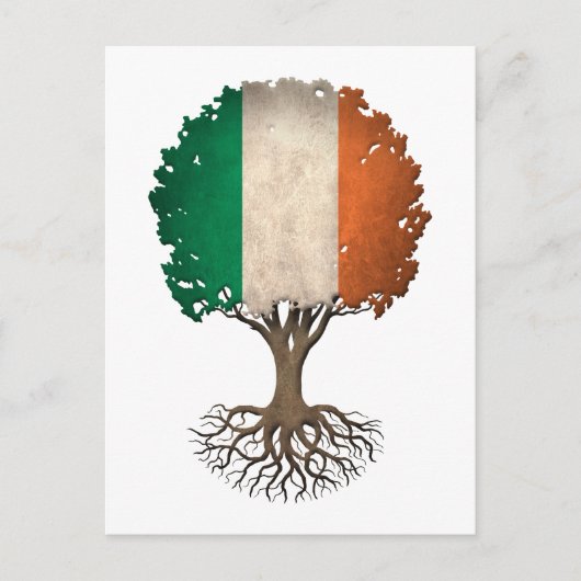 Irish Flag Tree  Briefkaart (Voorkant)