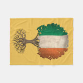 Irish Flag Tree  Fleece Deken (Voorkant (Horizontaal))