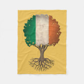 Irish Flag Tree  Fleece Deken (Voorkant)