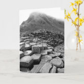 Irish Fog Rolls Dans La Carte De Voeux (Fleur jaune)