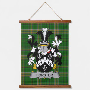 Irish Forster Wapen van de familie Crest Hangend Wandkleed