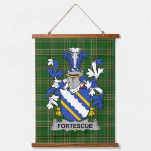 Irish Fortescue Wapen van de familie Crest Hangend Wandkleed