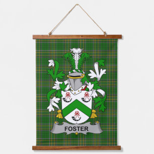 Irish Foster Coat of Arms Family Crest Hangend Wandkleed