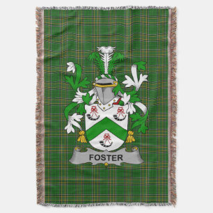 Irish Foster Coat of Arms Family Crest Ireland Deken