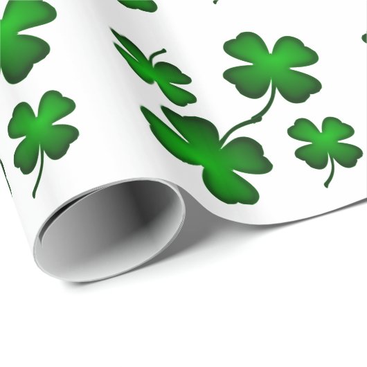 Irish Four Leaf Clover Cadeaupapier (Rol Hoek)