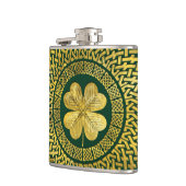 Irish Four-leaf clover met Celtic Knot Heupfles (Links)