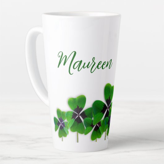 Irish four-leaf Clover Name Latte Mok (Linkerhoek)