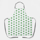 Irish four Leaf Clover Pattern over Apron Schort (Voorkant)