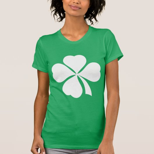 Irish Four Leaf Clover St Patricks Day T-shirt (Voorkant)