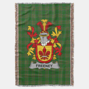 Irish Freeney Coat of Arms Family Crest Ireland Deken