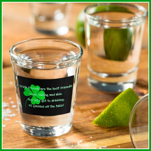 [Irish Friends] St. Patricks Day Toast - Black - Shot Glas
