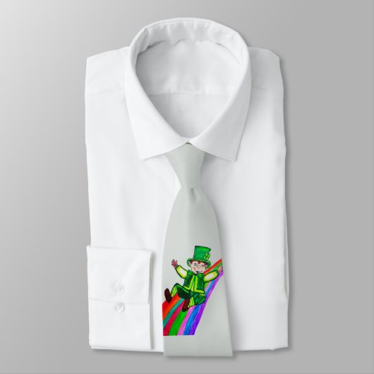 IRISH FUNNY LEPRECHAUN stropdas (Gebonden)