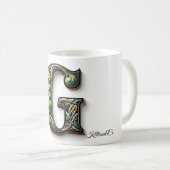 Irish G Monogram Coffee Mug (Devant droit)