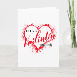 Irish Gaeilge Valentijnsdag Kaart