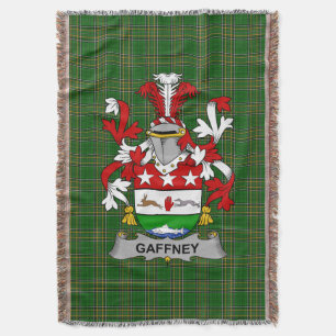 Irish Gaffney Coat of Arms Family Crest Ireland Deken