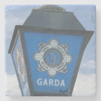 Irish Garda Lamp, Ireland Onderzetter. Ierse polit Stenen Onderzetter