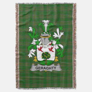 Irish Geraghty of McGarrity Wapen familie C Deken