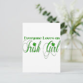 Irish Girl Briefkaart (Staand voorkant)