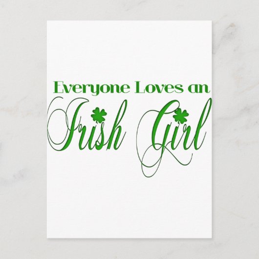 Irish Girl Briefkaart (Voorkant)
