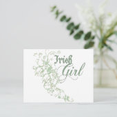 Irish Girl Briefkaart (Staand voorkant)