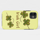 Irish Girl Clover Shamrocks iPhone Case (Achterkant (horizontaal))