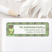 Irish Girl Doll St. Patrick's Étiquette de adresse (En situation)